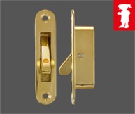 Mighton Angel Ventlock Face Fix Polished Brass
